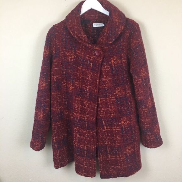 Pink & Purple Cowl Neck Coat- Maria Sole - Picture 1 of 6